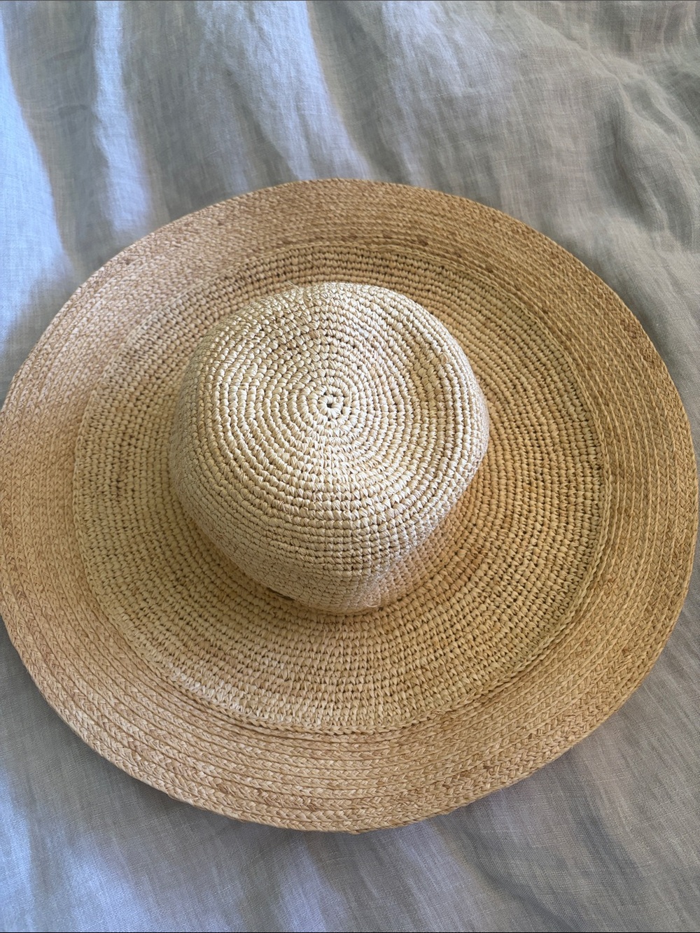 Scala Wide Brim Raffia Sun Hat - Natural